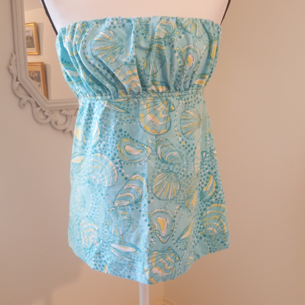 Lilly Pulitzer strapless top sz SMALL